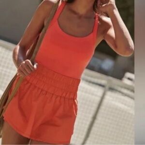 FP Movement by Free People Orange Tank and Skirt Set